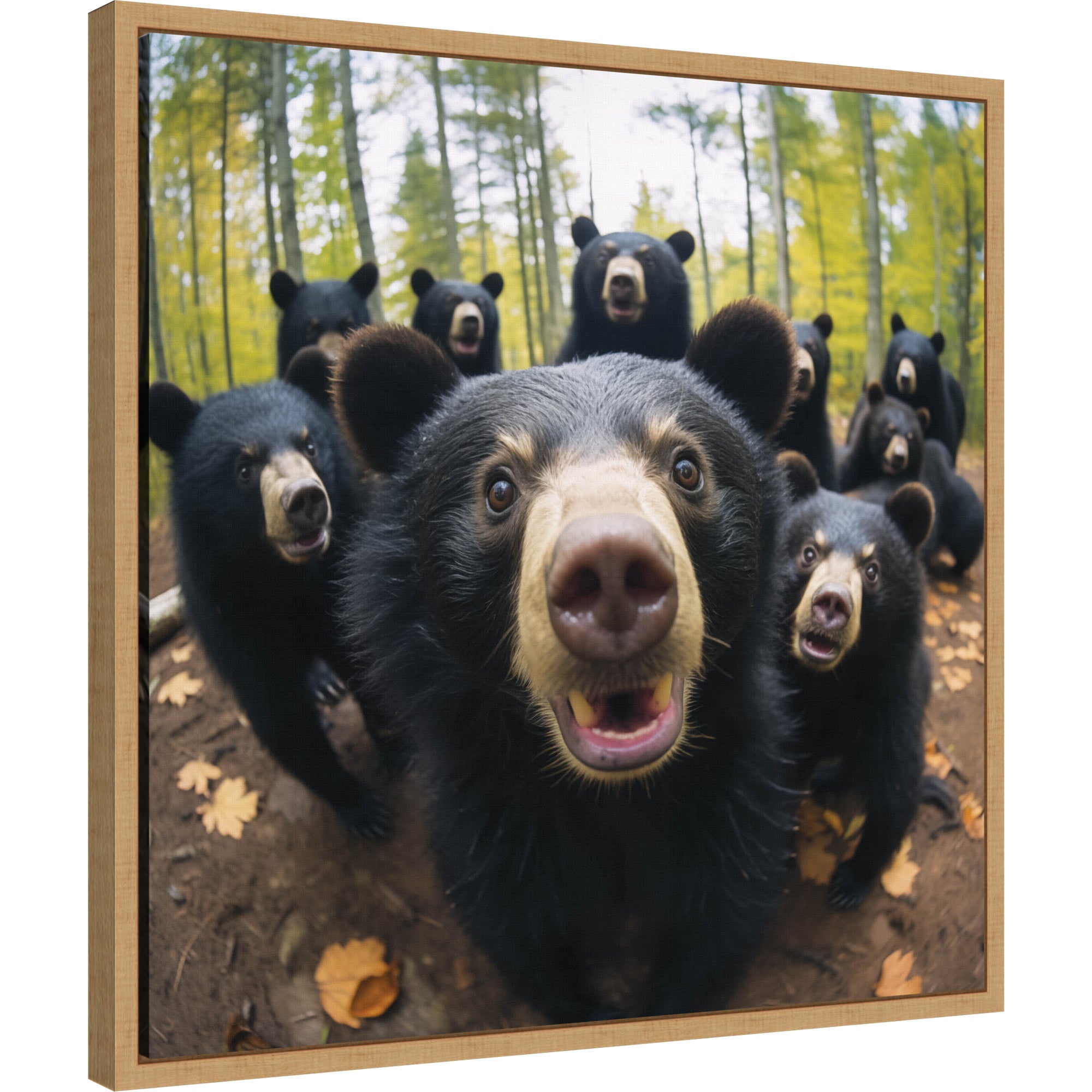 Funny Black Bear Selfie by The Creative Bunch Studio