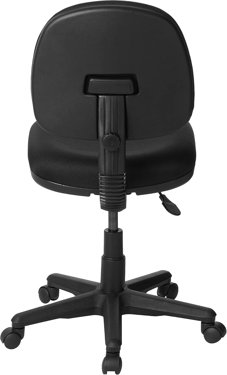 Black Pneumatic Office Task Chair With Lumbar Support