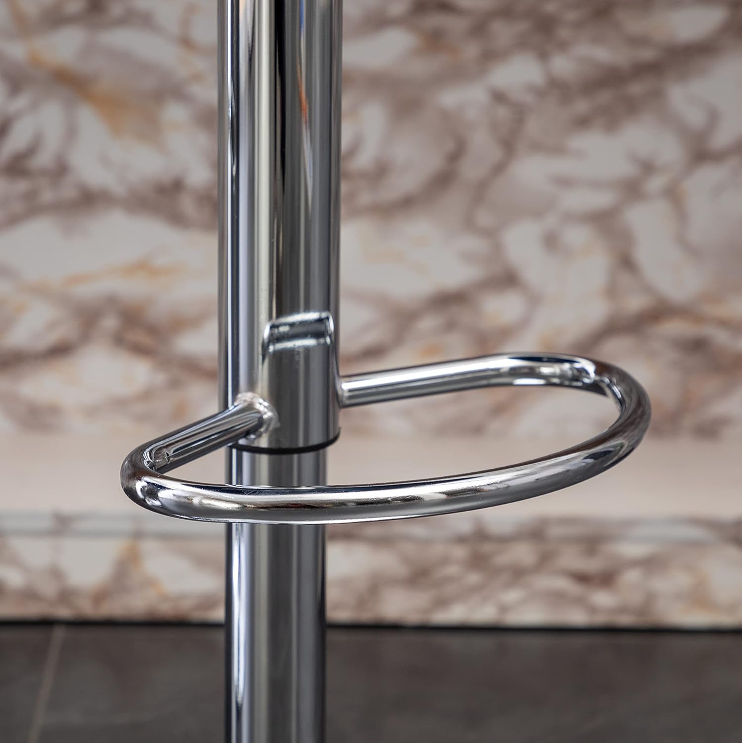 Blue Velvet Upholstered Adjustable Swivel Barstool Set Of 2