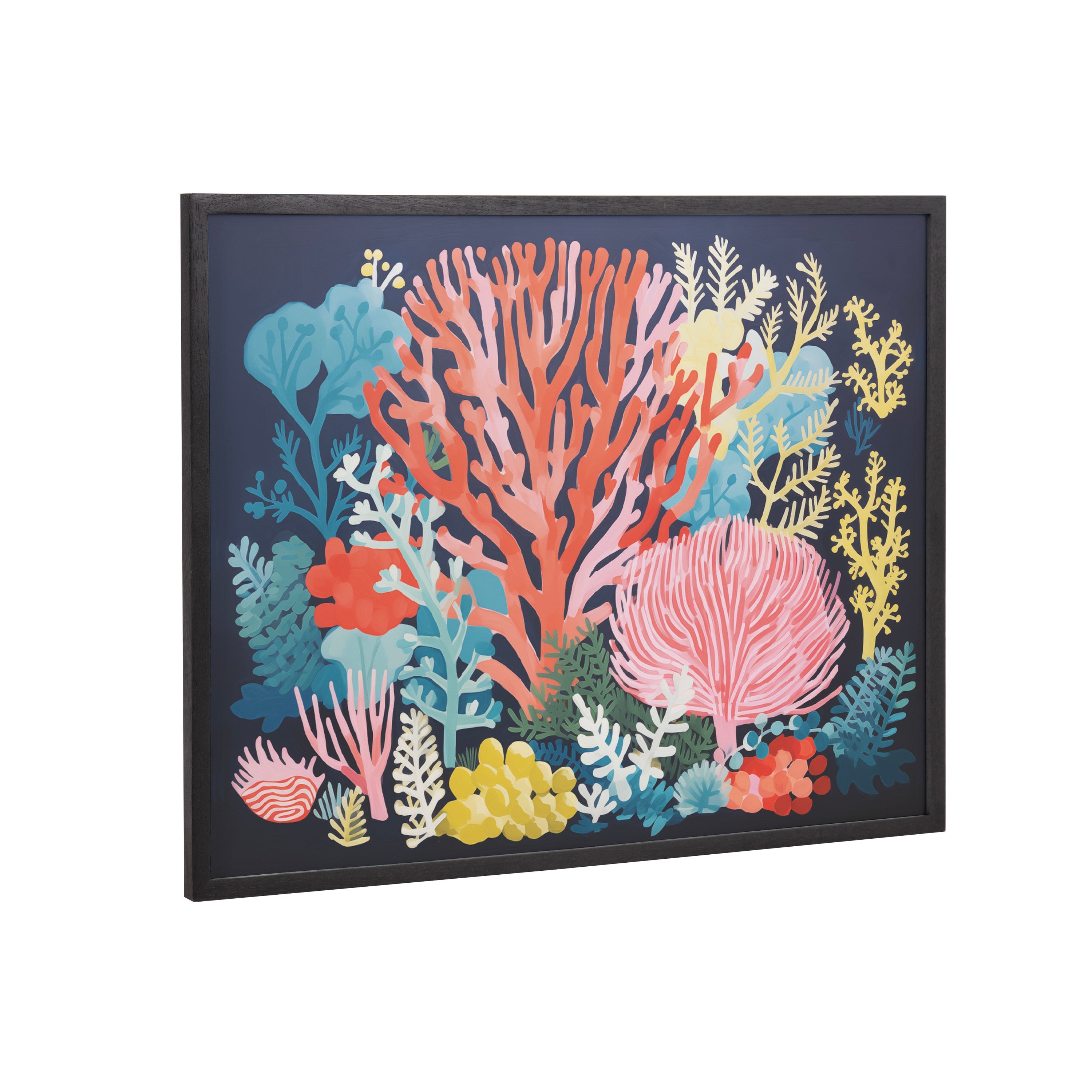 Gallery Bright Coral Underwater Ocean Print by The Creative Bunch Studio