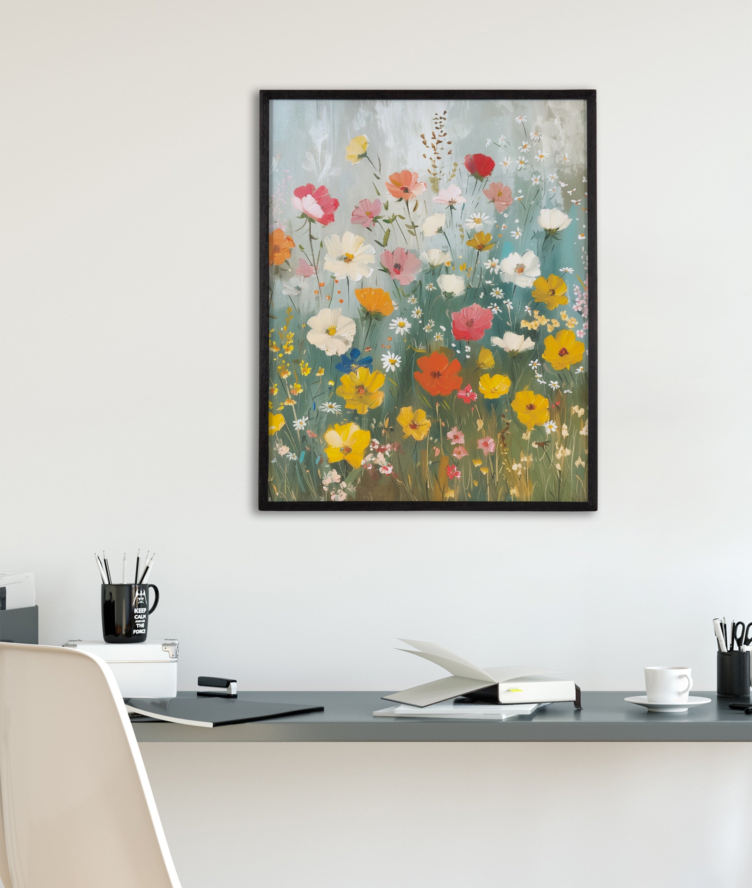 Gallery Boho Wildflower Garden Print by The Creative Bunch Studio