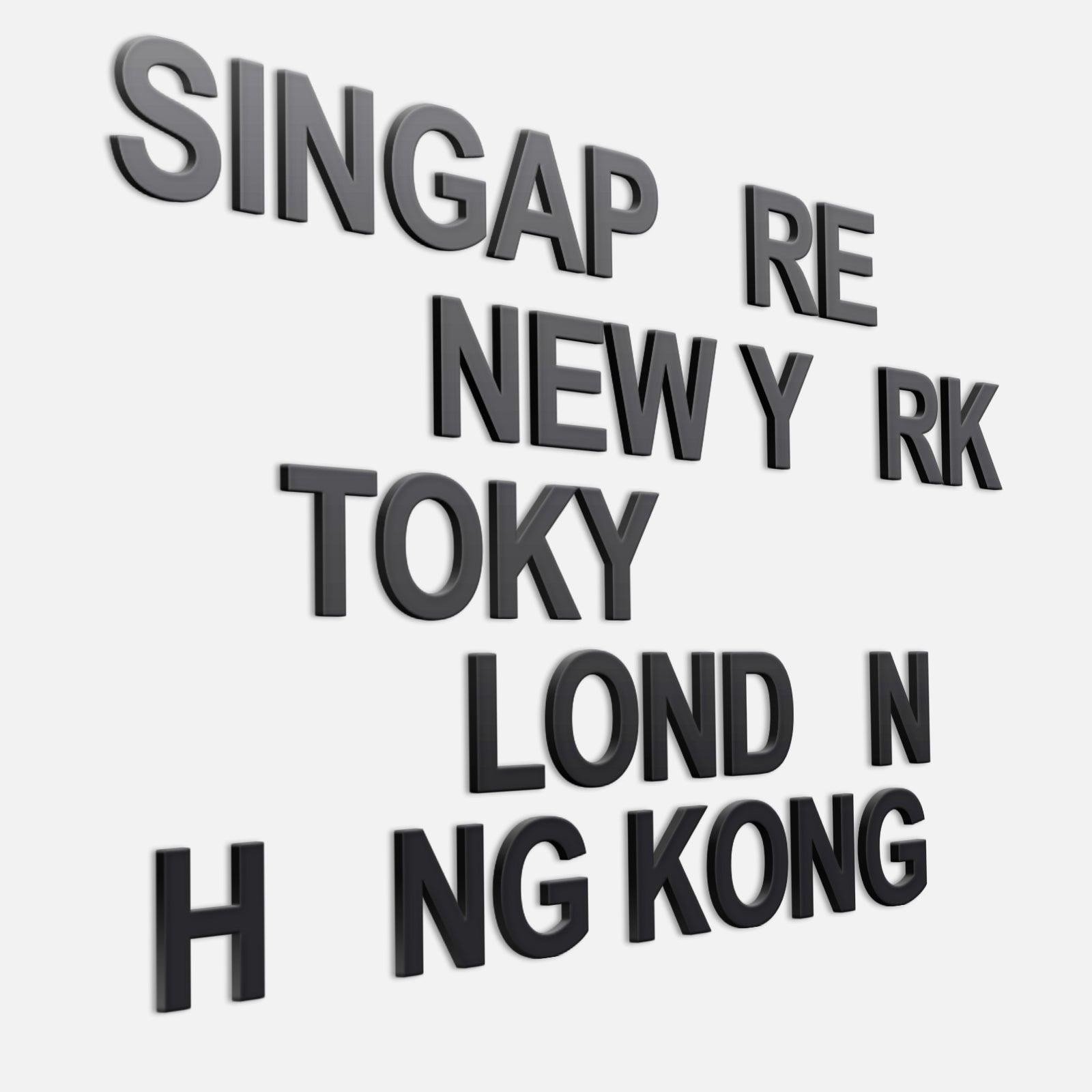 Custom Time Zones Office Decor 3D - PRHOMZ