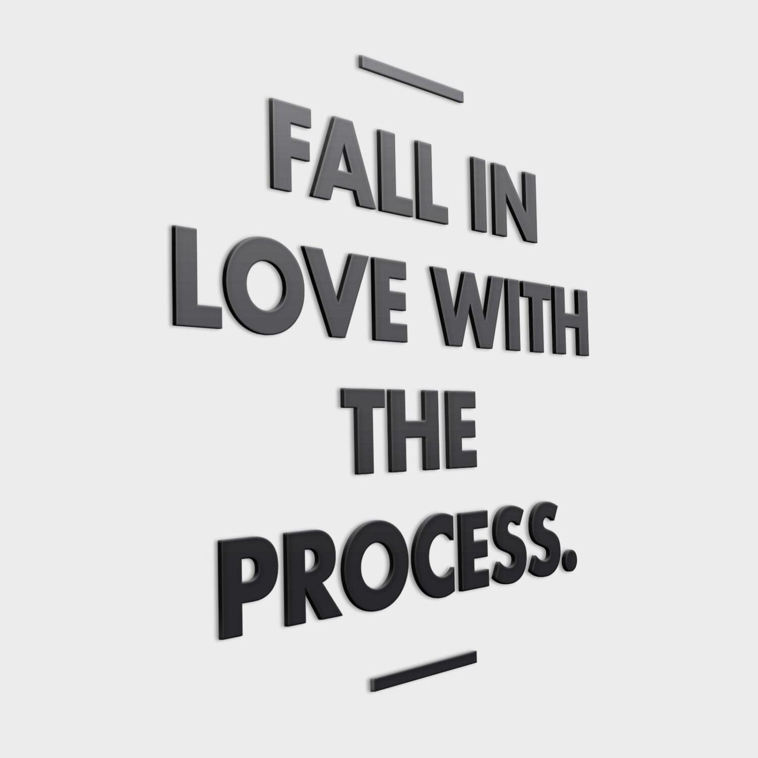 Love the Process 3D Office Wall Decoration - PRHOMZ