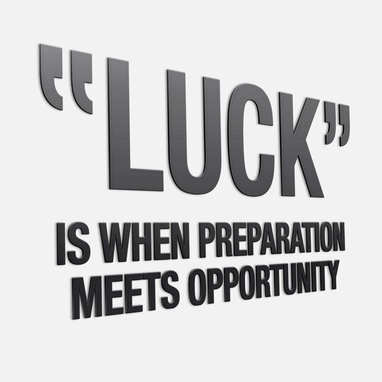 Luck 3D Office Decor - PRHOMZ