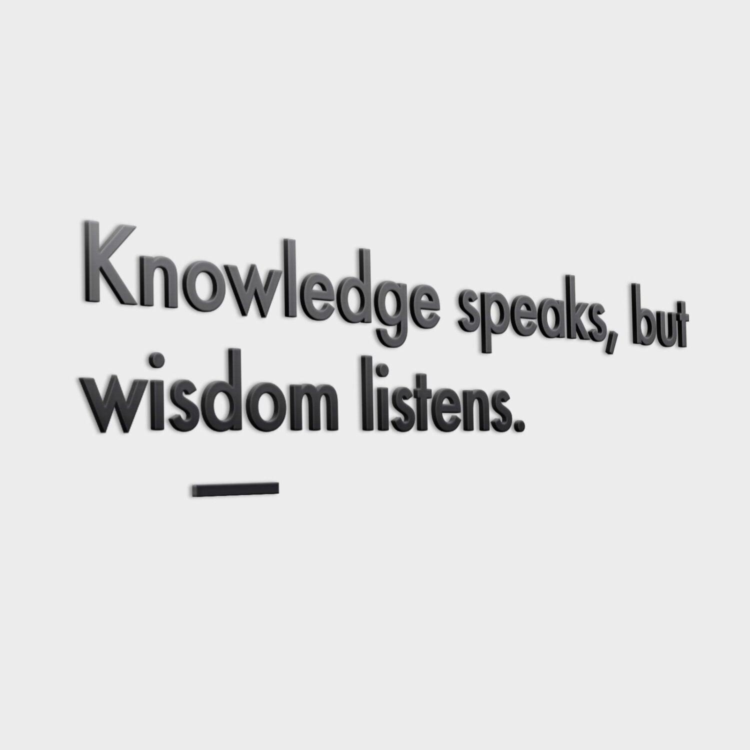Wisdom Listens 3D Office Wall Decor - PRHOMZ