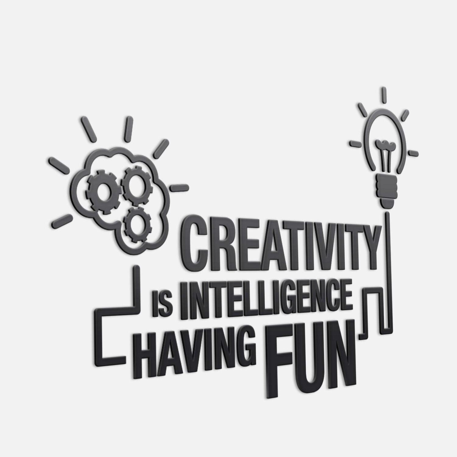 Intelligence Having Fun 3D Office Wall Decor - PRHOMZ