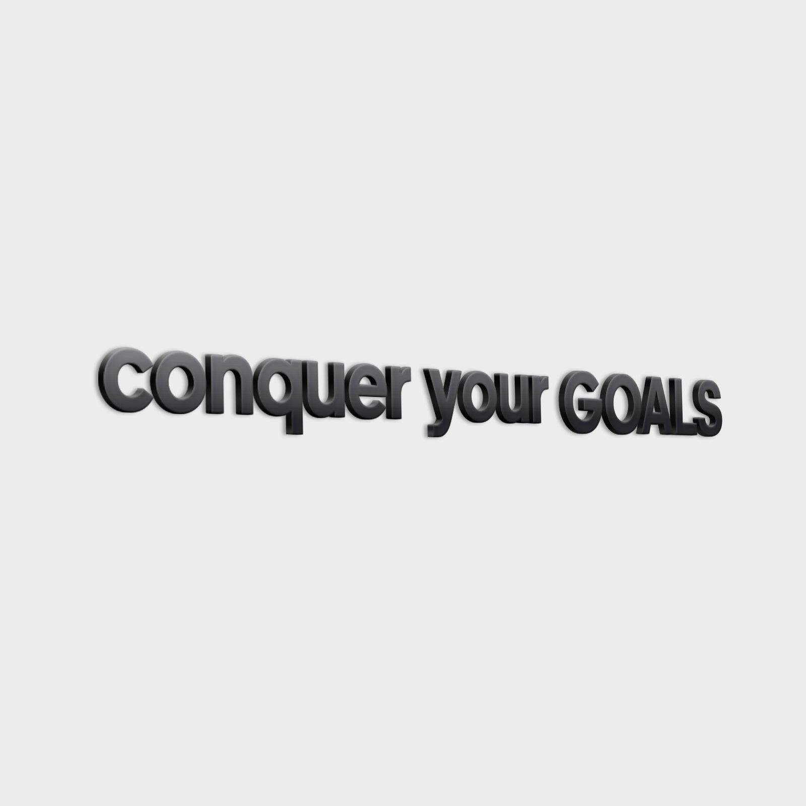 Conquer your Goals 3D Gym Decor - PRHOMZ
