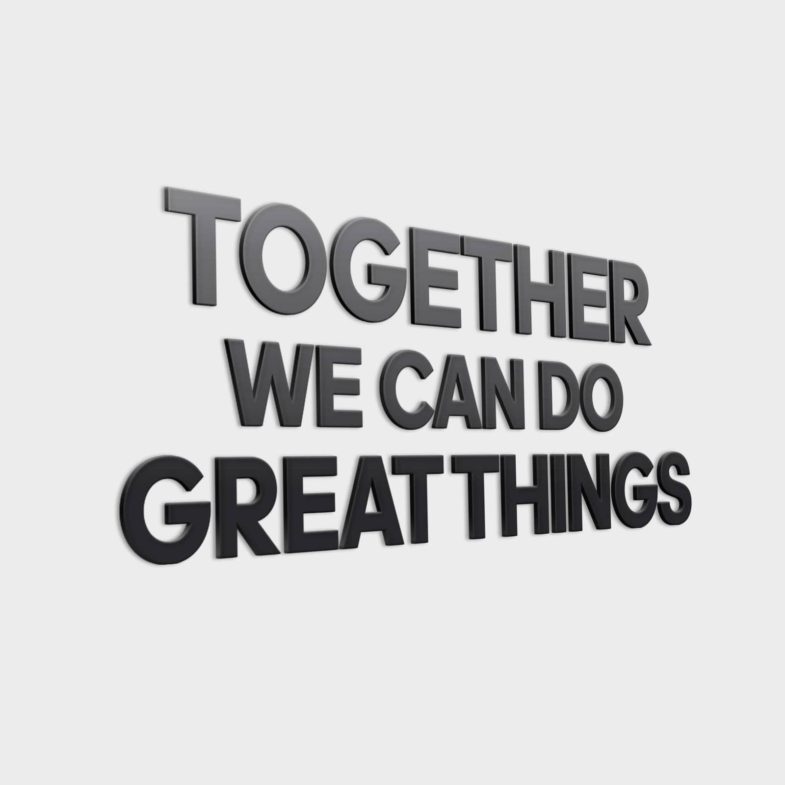 Together 3D Office Wall Decor - PRHOMZ