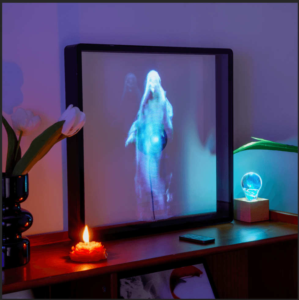 3D Hologram LED Fan With Frame - PRHOMZ