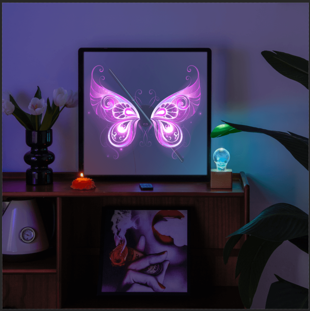 3D Hologram LED Fan With Frame - PRHOMZ