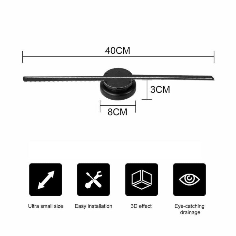 3D Hologram LED Fan With Frame