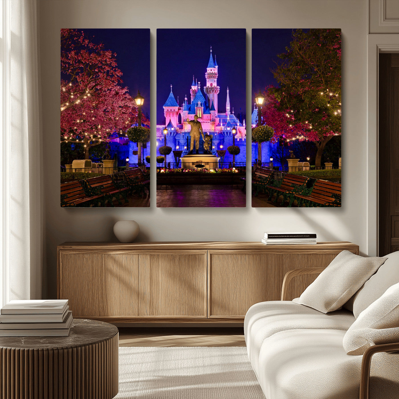 Castle Large Wall Art Disney Magic Kingdom Kids Room Decor -