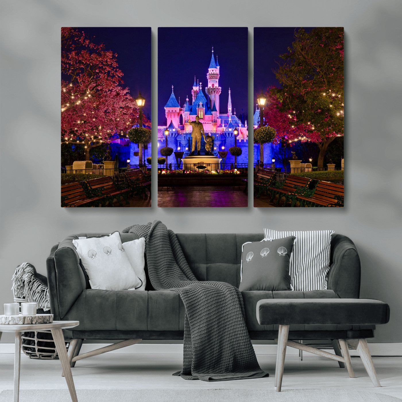 Castle Large Wall Art Disney Magic Kingdom Kids Room Decor -