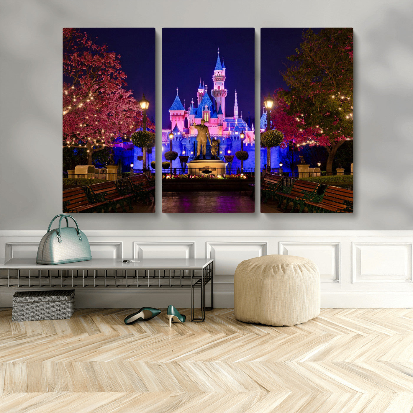 Castle Large Wall Art Disney Magic Kingdom Kids Room Decor -