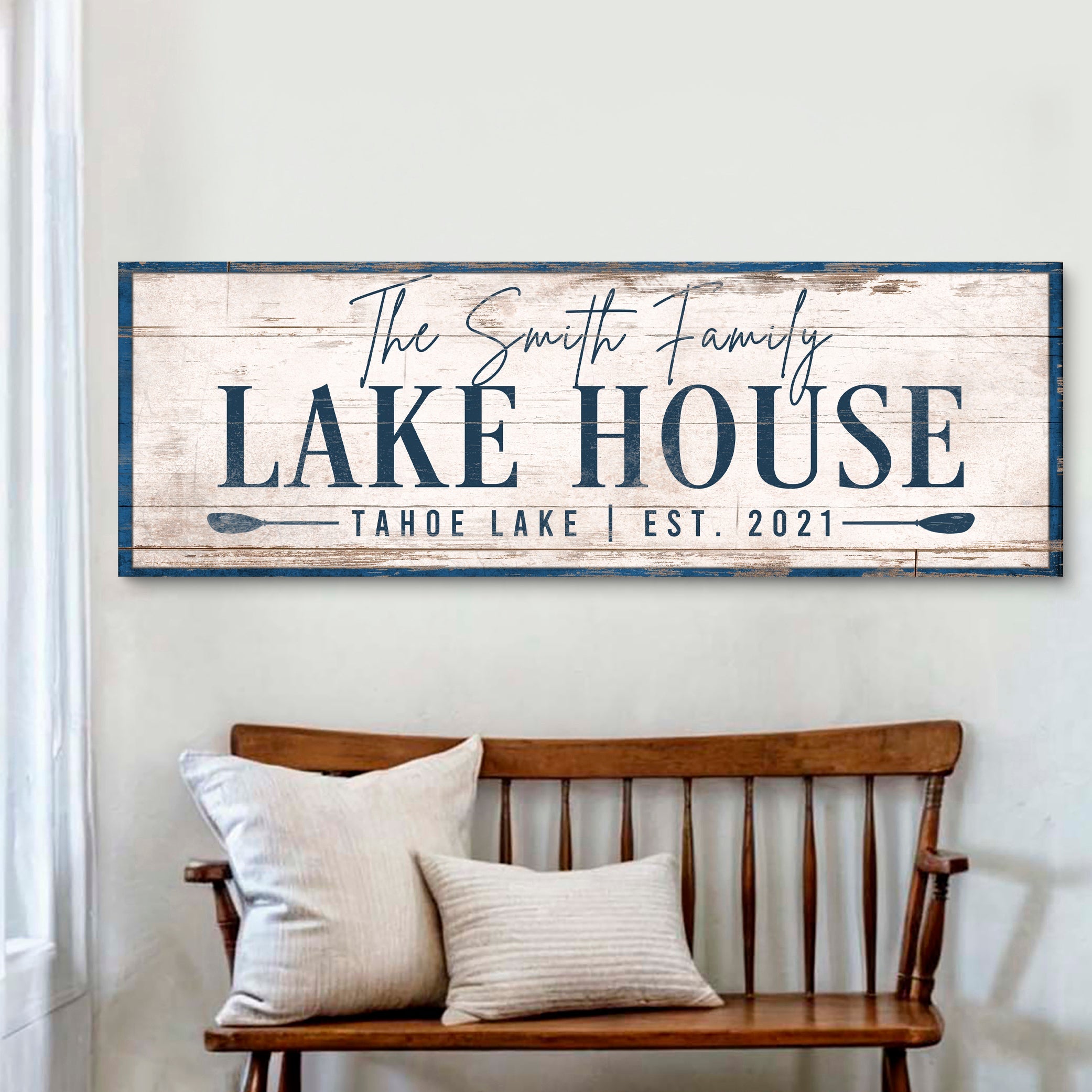 Personalized Lake House Sign V