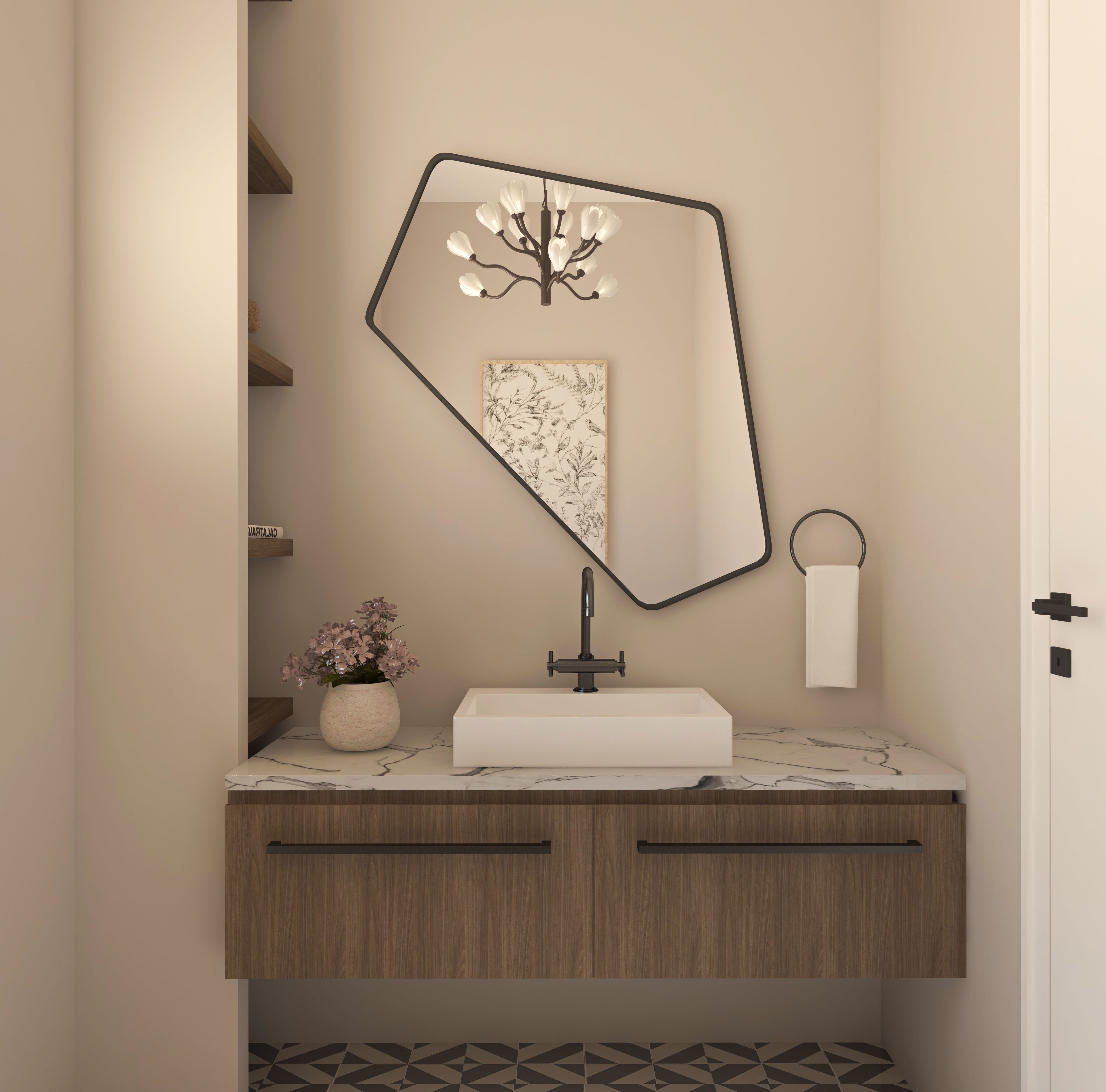 Irregular Angled Mirror