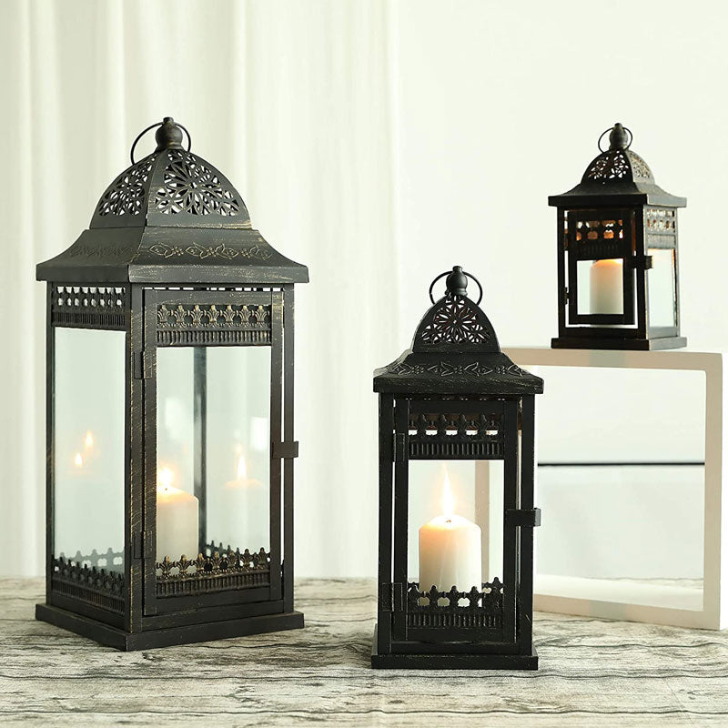 9.5"&14.5"&20" High Decorative Candle Lanterns ( Set of 3)-1