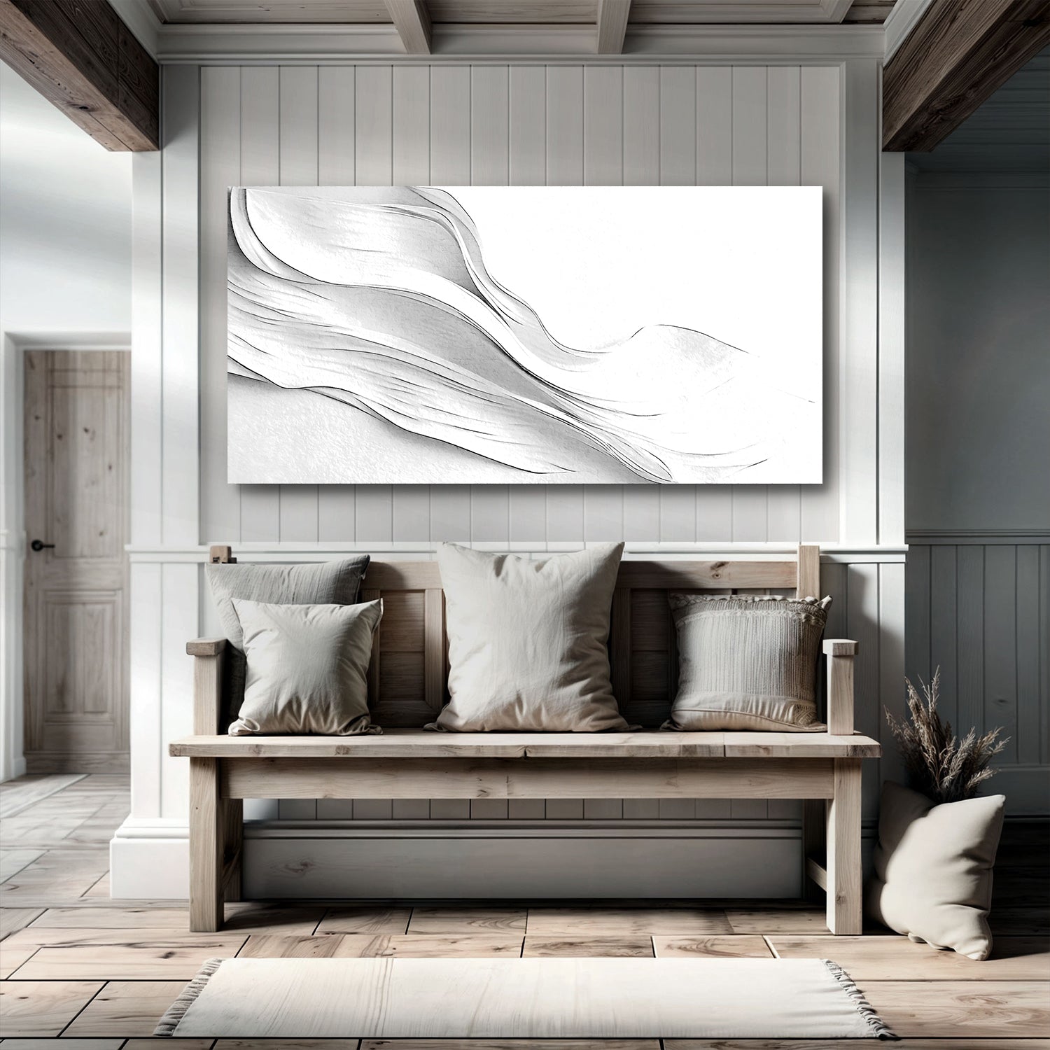 White Minimalist Wall Art