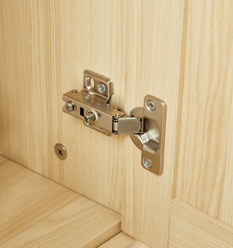 Natural Rattan Armoire Wardrobe – Wood 4-Door, 4-Drawer Closet with Mirrors, Hanging Rod & Shelves - PRHOMZ