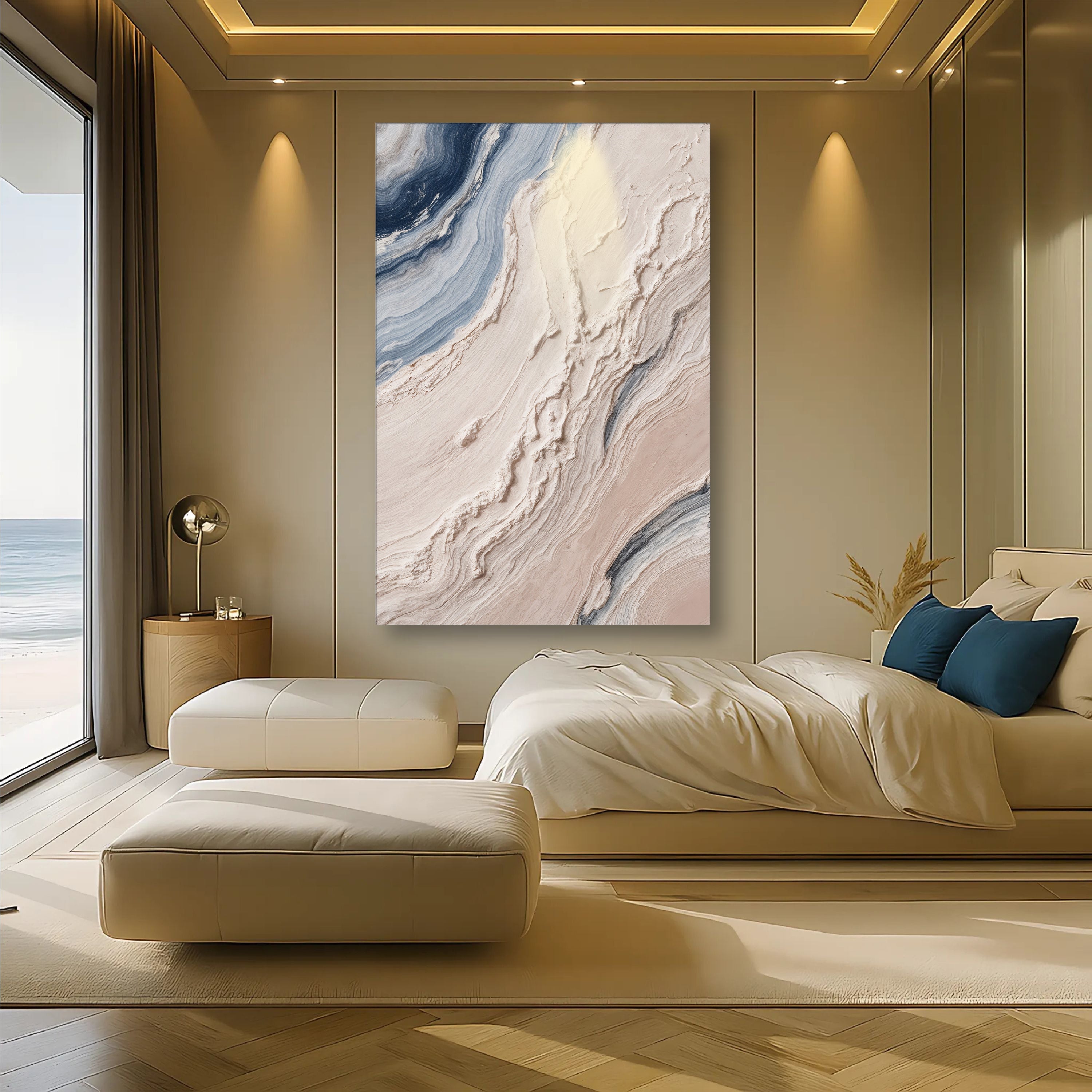 Minimalist Waves Wall Art III