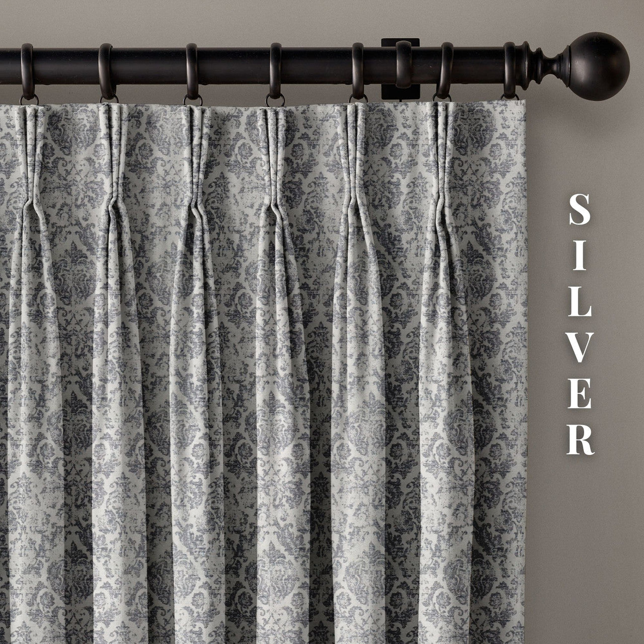 Jacquard Damask Linen Blend Curtains | 5 Colours | Pinch & Euro Pleats | Made-to-Measure-3