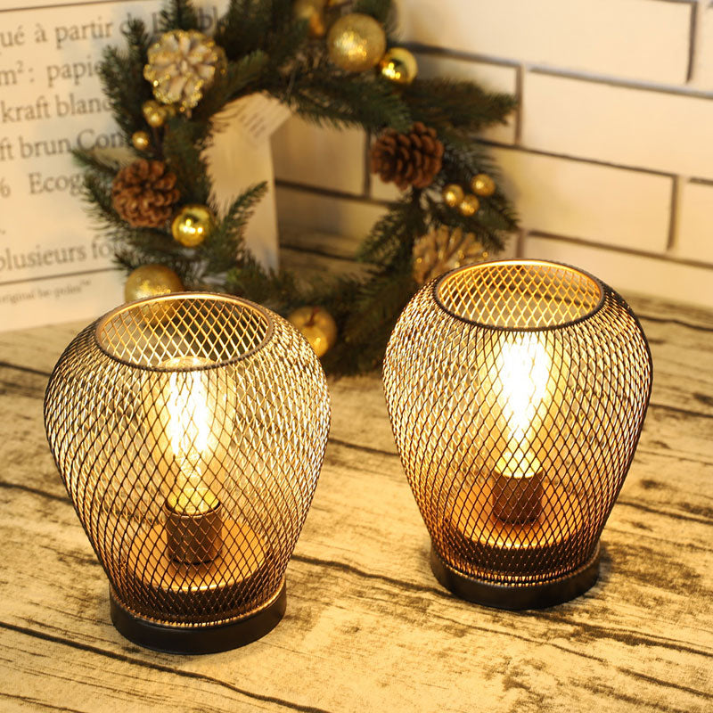 6.7" Tall Battery Powered Outdoor Table Lamp (Set of 2)-1