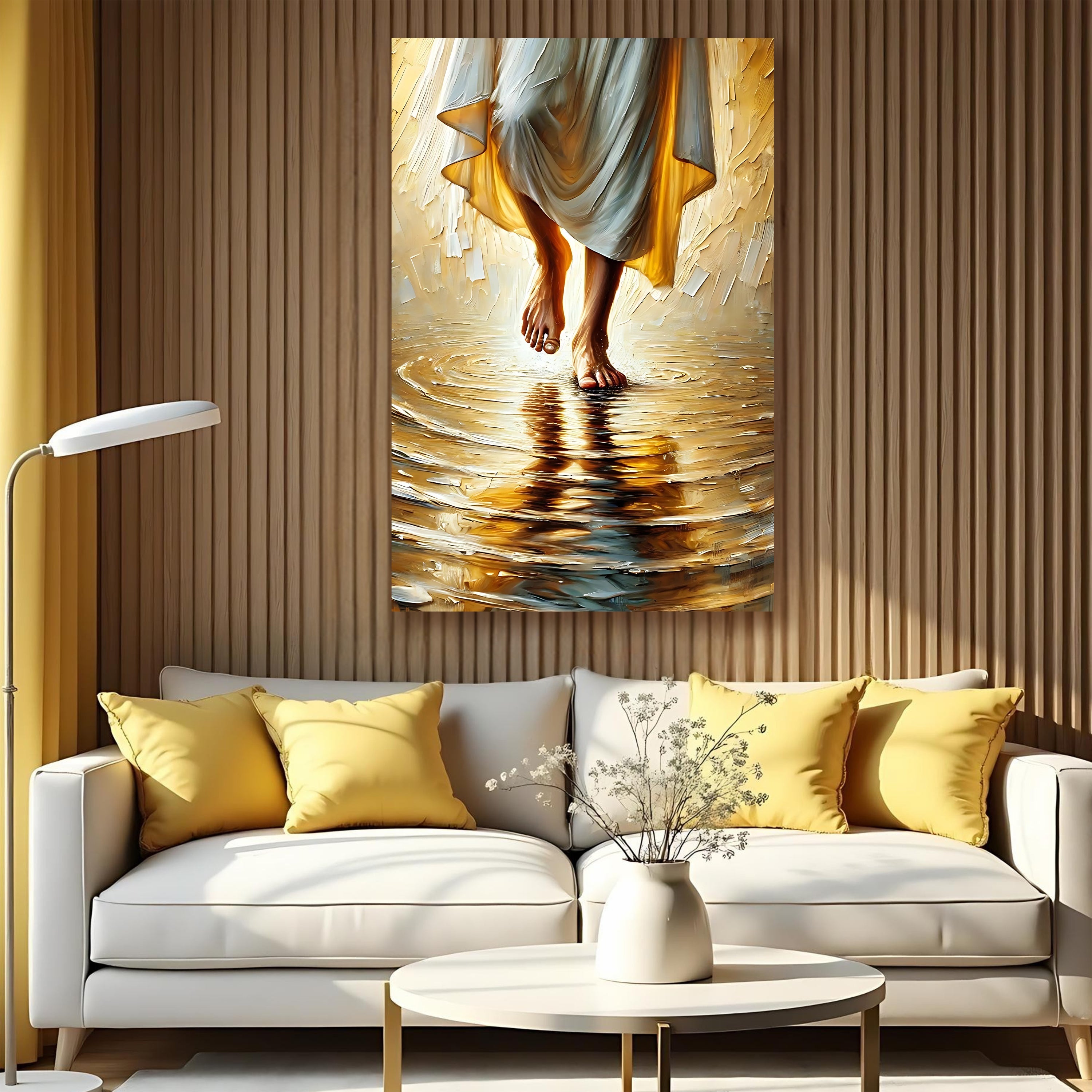 Jesus Christ Walking On Water Faith Wall Art