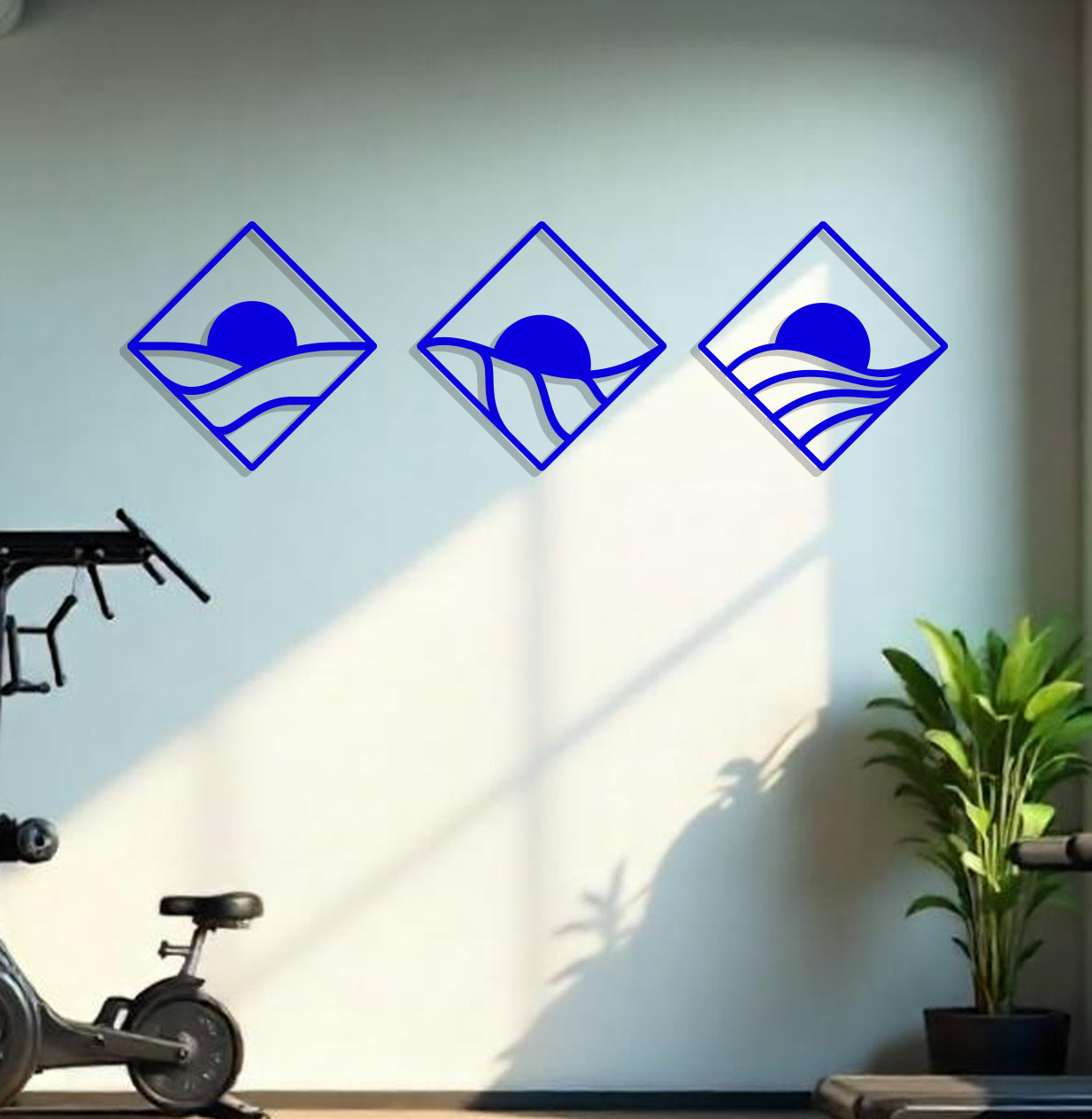 Sunrise Tryptic in Diamonds Sign-3