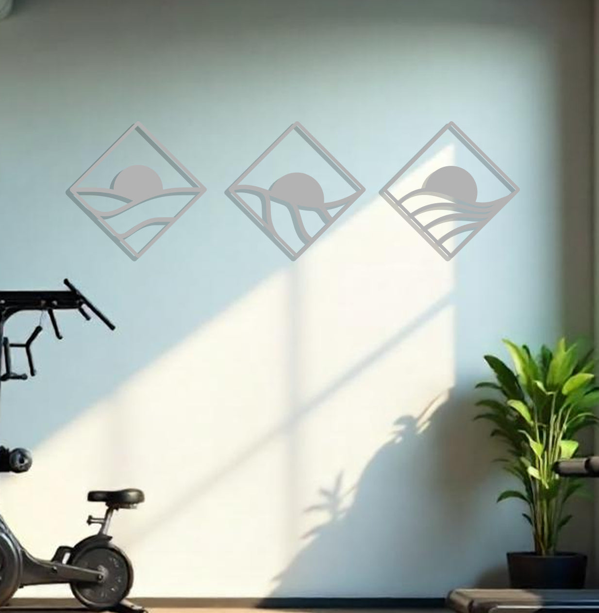 Sunrise Tryptic in Diamonds Sign-6