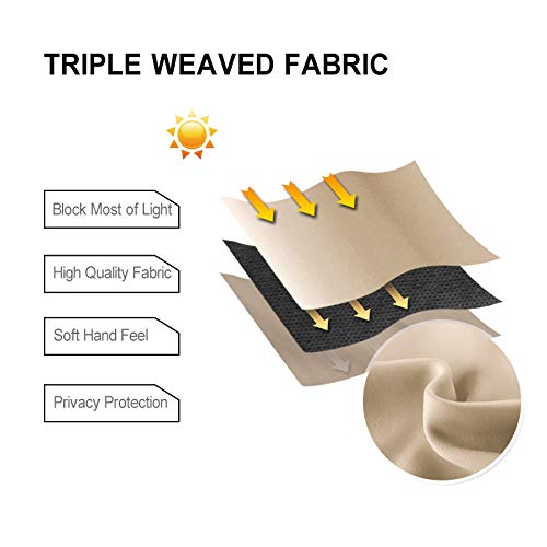 DWCN 1 Panel Wide Width Blackout Curtain, Room Divider Curtains-2