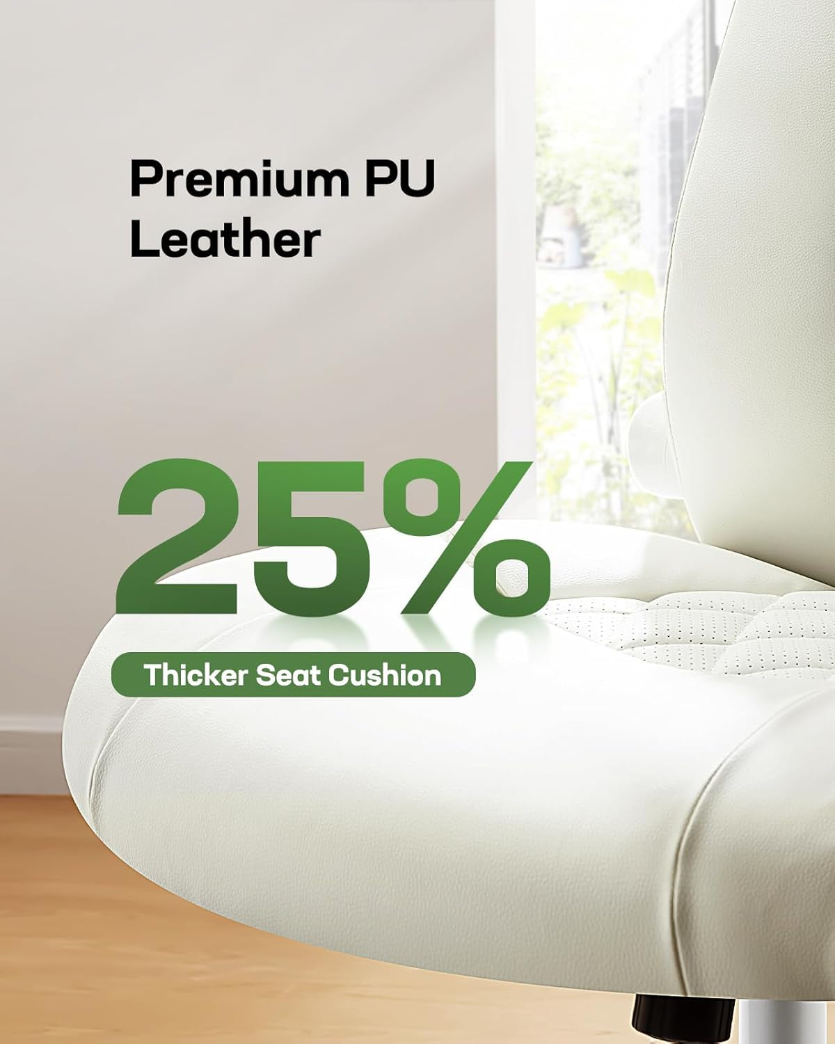 PU Leather Executive Office Chair With Flip Up Armrests