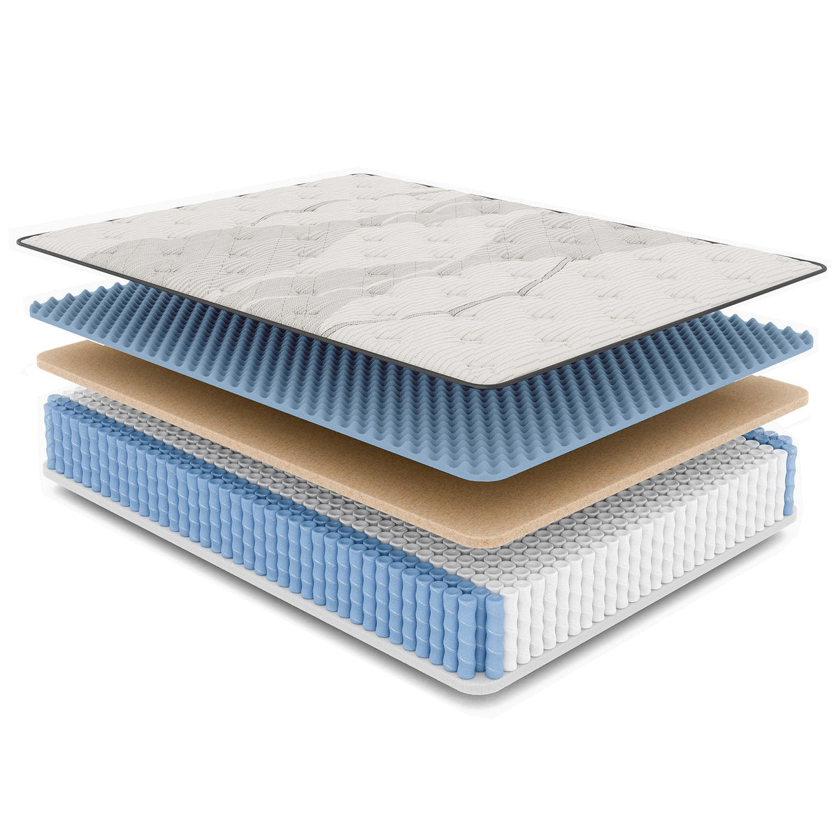 Copper Cooling Hybrid Mattress with Supportive Coils - King Size