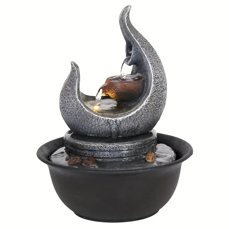 Moon Fountain USB-Powered Tabletop Waterfall Kit-0