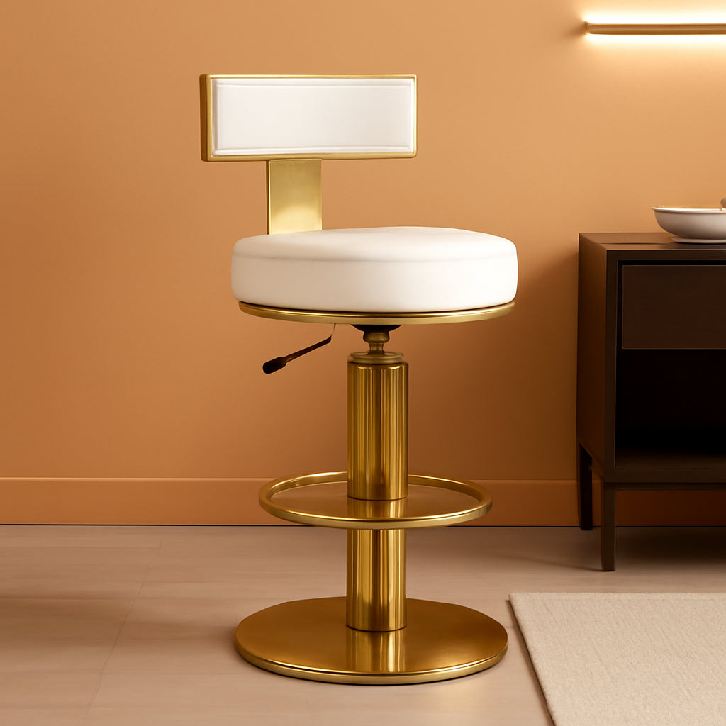 White Counter Height Bar Stools With Adjustable Height