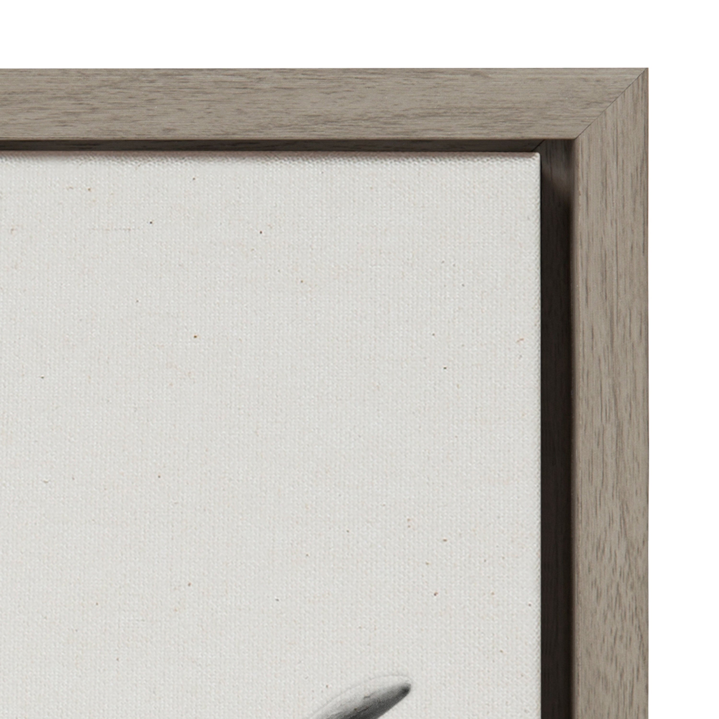 Sylvie Hey Dude Highland Cow Framed Linen Canvas by The Creative Bunch Studio