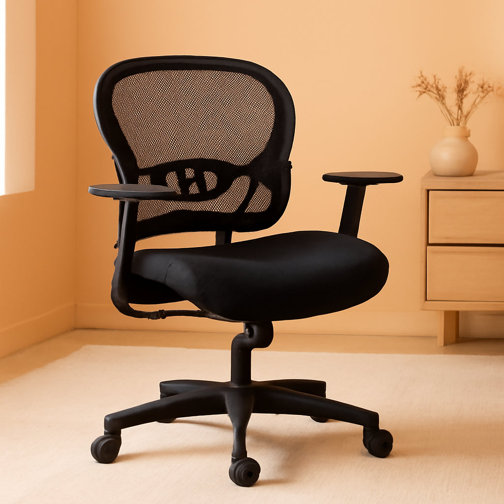 Wave Ergonomic Mesh Office Desk Chair With Lumbar Support
