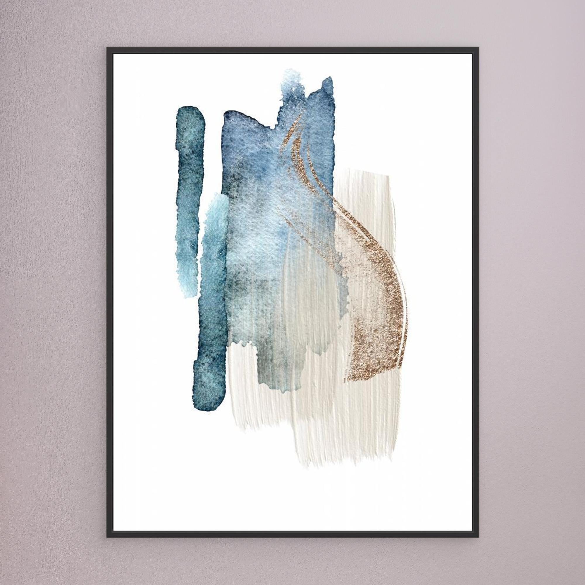 Atlantic Blue Abstract-2 by Sally Ann Moss