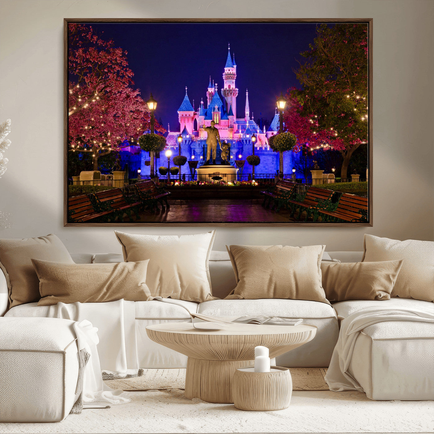 Castle Large Wall Art Disney Magic Kingdom Kids Room Decor -