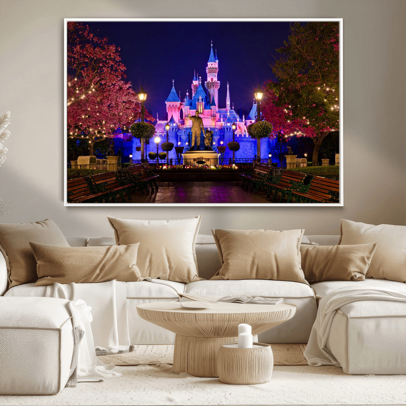 Castle Large Wall Art Disney Magic Kingdom Kids Room Decor -