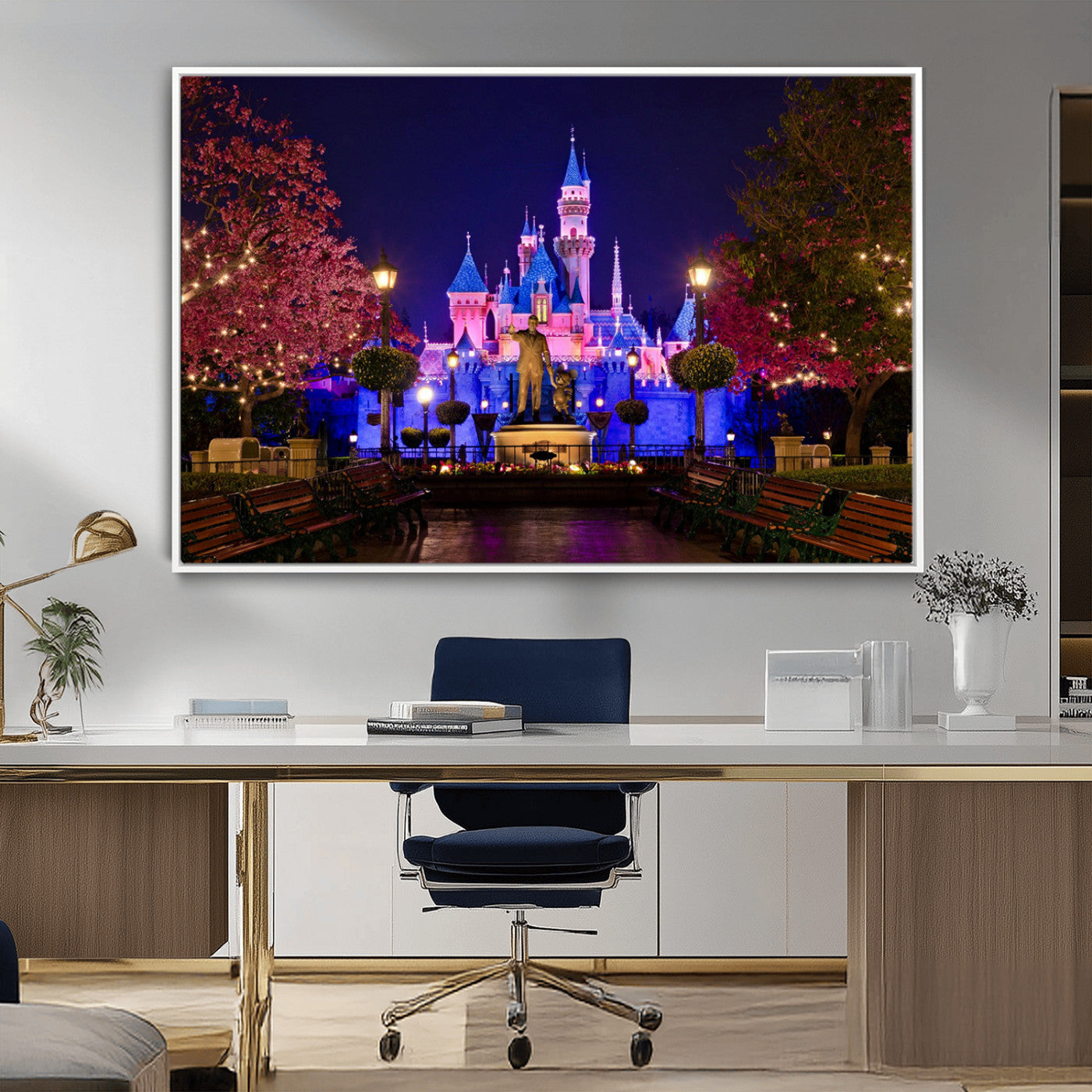 Castle Large Wall Art Disney Magic Kingdom Kids Room Decor -