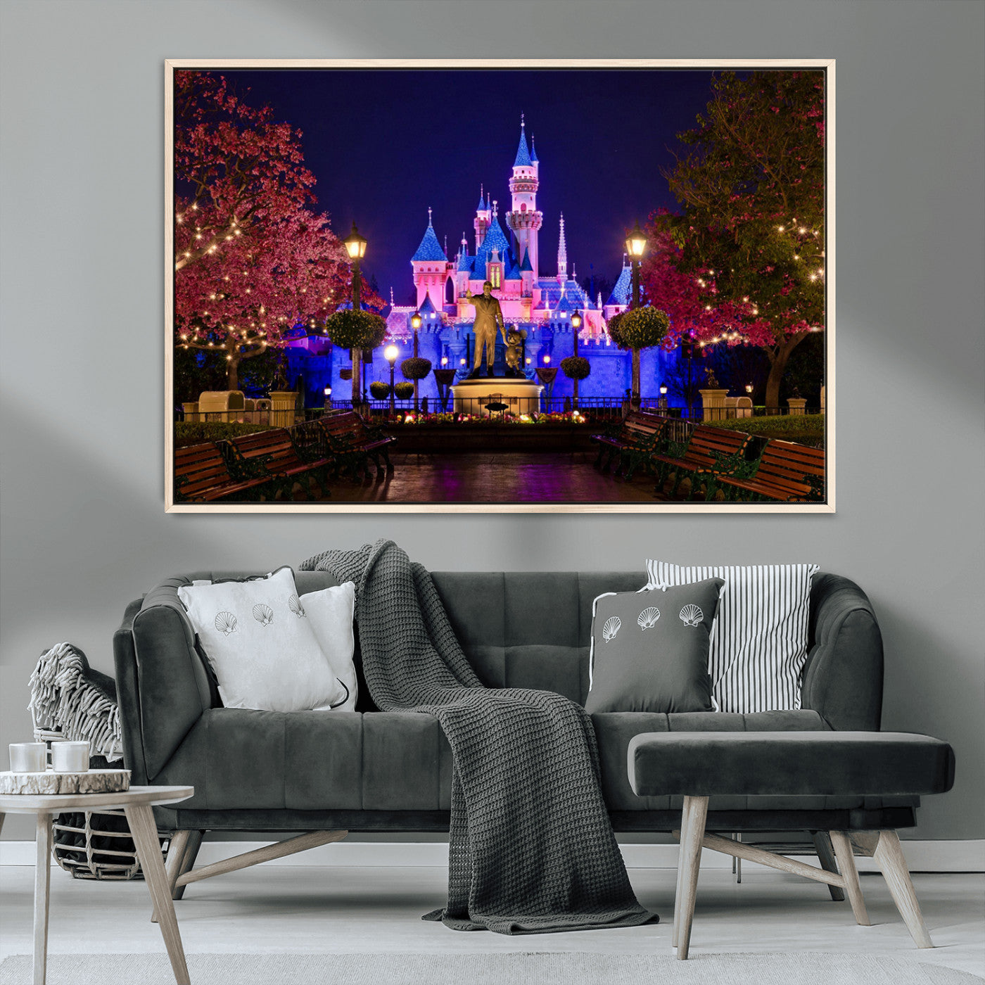 Castle Large Wall Art Disney Magic Kingdom Kids Room Decor -