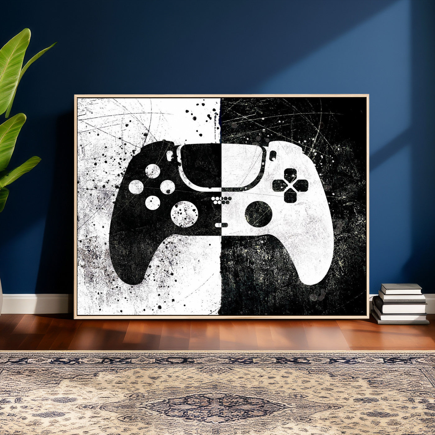 Abstract Gaming Controller Wall Art Canvas Print