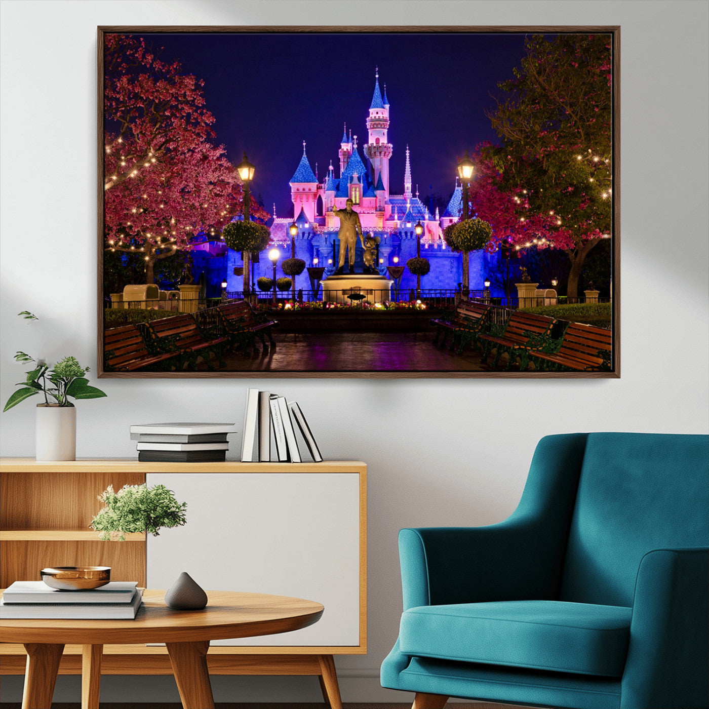 Castle Large Wall Art Disney Magic Kingdom Kids Room Decor -