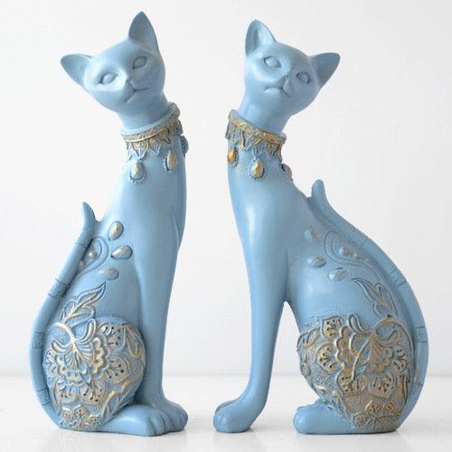 Figurine Decorative Resin Cat statue - PRHOMZ