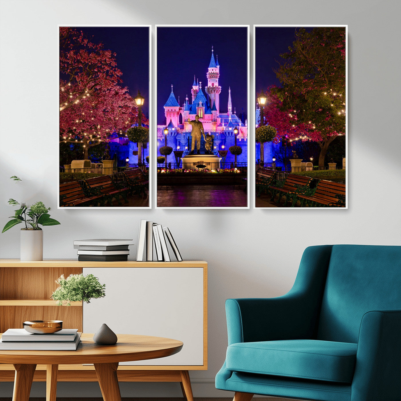 Castle Large Wall Art Disney Magic Kingdom Kids Room Decor -