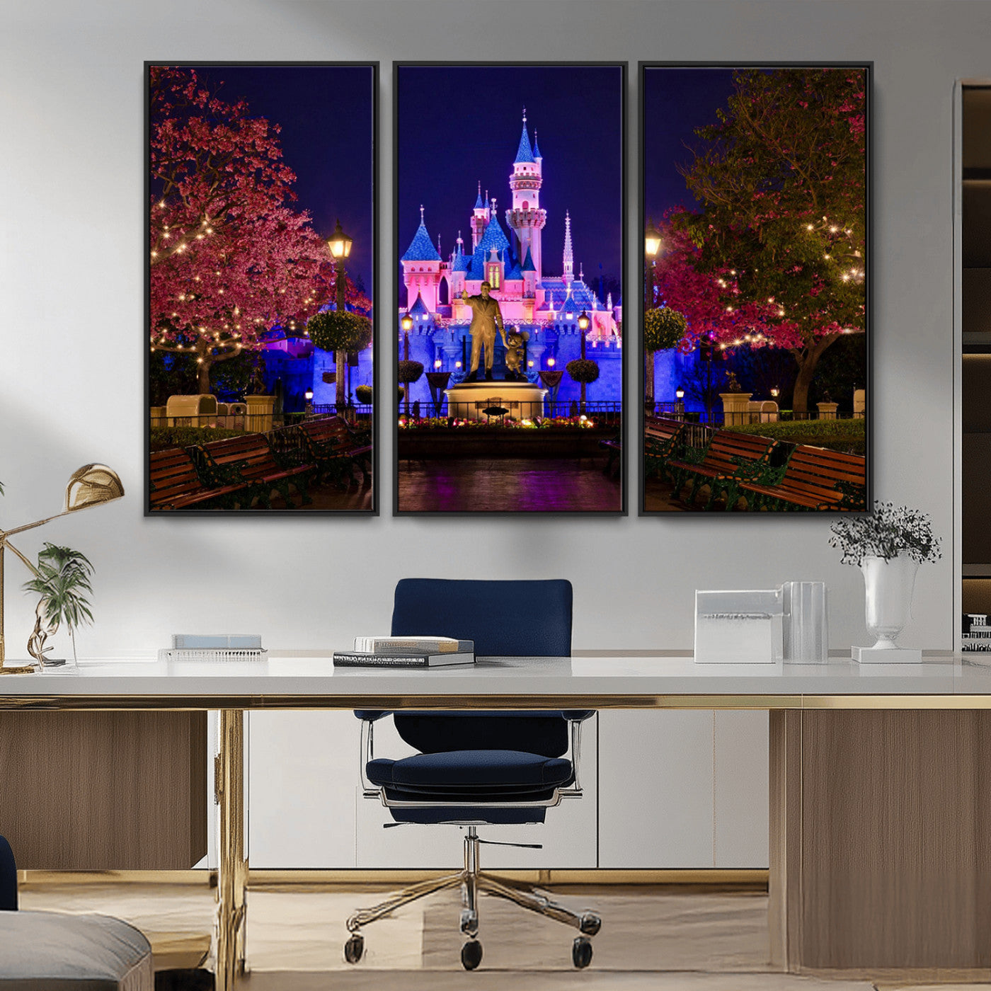 Castle Large Wall Art Disney Magic Kingdom Kids Room Decor -