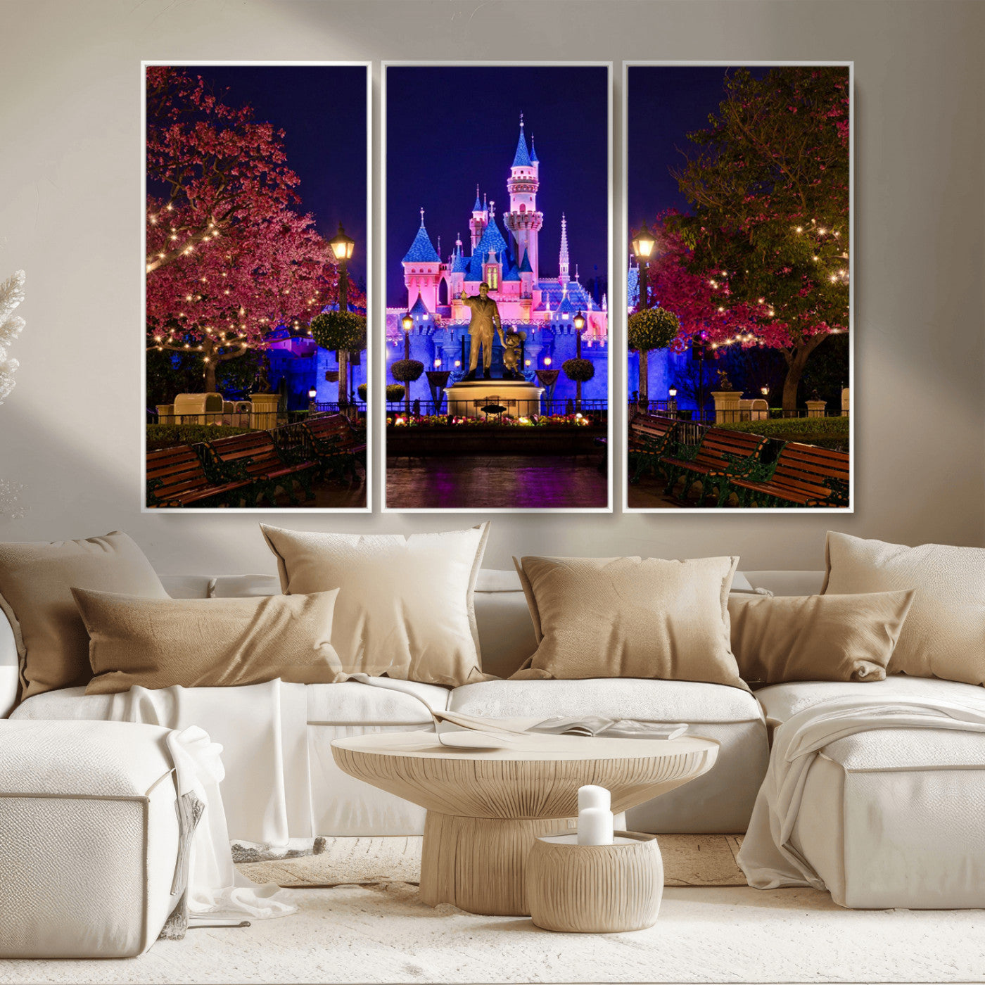 Castle Large Wall Art Disney Magic Kingdom Kids Room Decor -