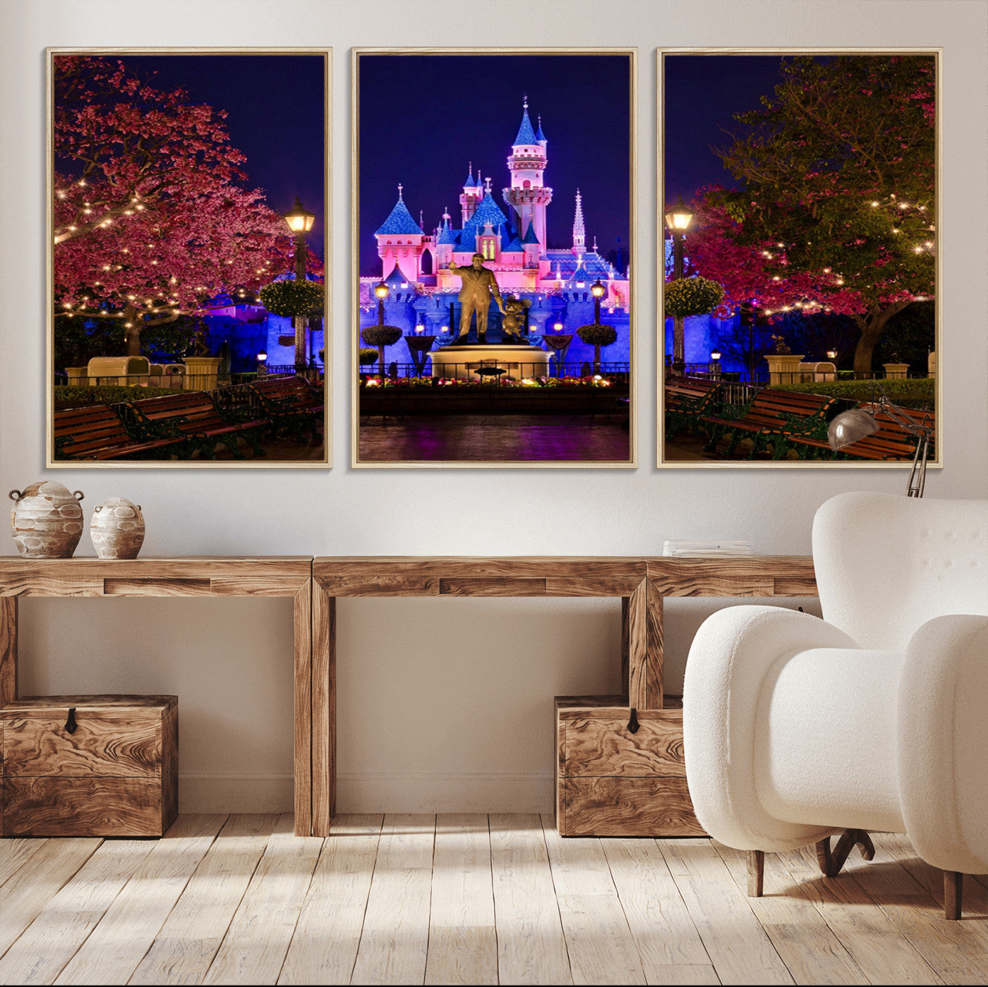 Castle Large Wall Art Disney Magic Kingdom Kids Room Decor -