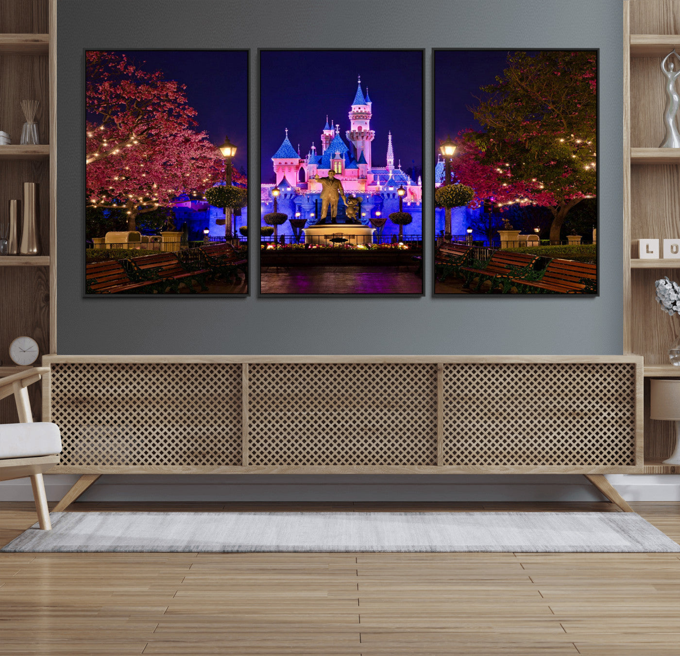 Castle Large Wall Art Disney Magic Kingdom Kids Room Decor -