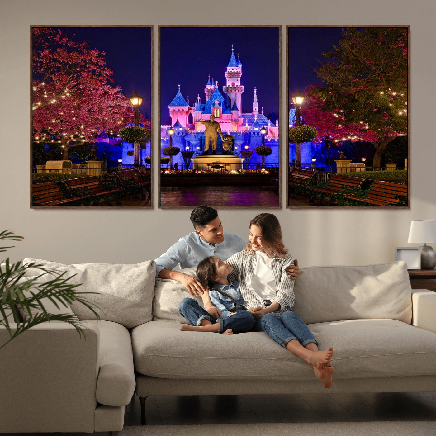 Castle Large Wall Art Disney Magic Kingdom Kids Room Decor -